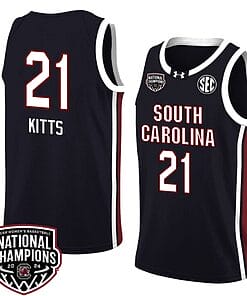 Chloe Kitts Jersey #21 South Carolina Gamecocks 2024 NCAA Basketball National Champions Black