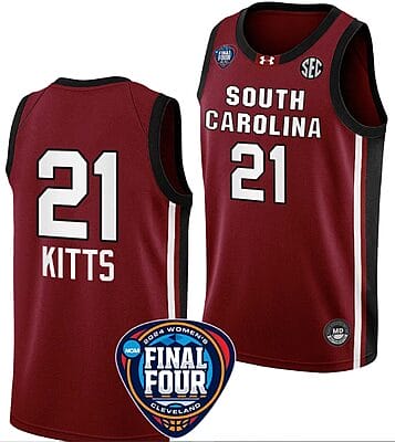 Chloe Kitts Jersey #21 South Carolina Gamecocks Basketball 2024 NCAA March Madness Final Four Garnet