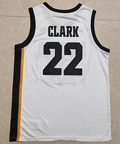 Caitlin Clark Jersey #22 Iowa Hawkeyes College Basketball Stitched White