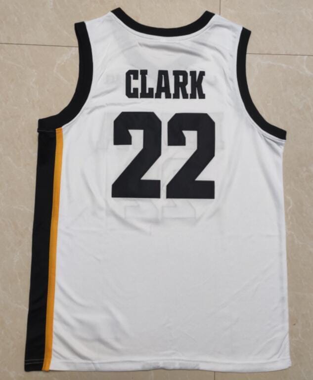 Caitlin Clark Jersey #22 Iowa Hawkeyes College Basketball Stitched White