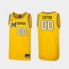 Custom Michigan Wolverines Jersey Navy College Basketball Name Number