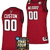 Custom NC State Wolfpack Jersey Name and Number 2024 NCAA March Madness Final Four Basketball Red