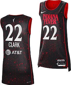 Caitlin Clark Jersey #22 Indiana Fever Basketball 2024 WNBA Draft Rebel Edition Black