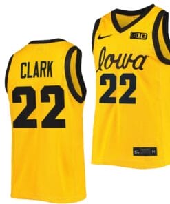 Caitlin Clark Jersey #22 Iowa Hawkeyes B1G Tournament Championship Gold 2022