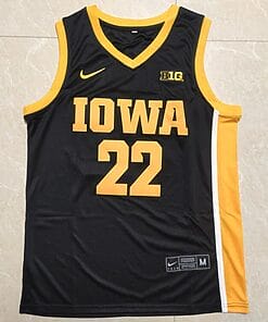 Caitlin Clark Jersey #22 Iowa Hawkeyes Basketball Stitched Black