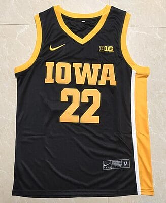 Caitlin Clark Jersey #22 Iowa Hawkeyes Basketball Stitched Black