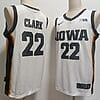 Caitlin Clark Jersey #22 Iowa Hawkeyes Ncaa College Basketball White Black