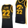 Caitlin Clark Jersey #22 Iowa Hawkeyes College Basketball Equality Black