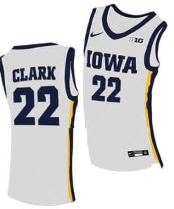 Caitlin Clark Jersey #22 Iowa Hawkeyes College Basketball White