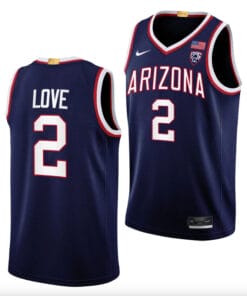 Caleb Love Jersey #2 Arizona Wildcats College Basketball Navy