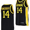 Carter Kingsbury Jersey #14 Iowa Hawkeyes College Basketball Black
