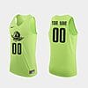 Custom Oregon Ducks Jersey Name Number Apple Green College Basketball Jersey