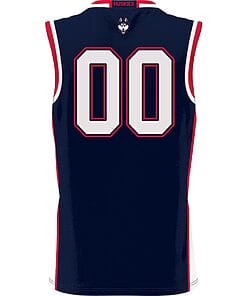 Alternative view of Custom UConn Huskies Jersey Name And Number College Basketball Navy