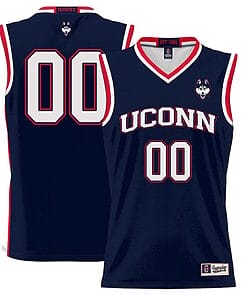 Custom UConn Huskies College Basketball Name and Number Navy1