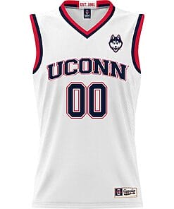 Custom UConn Huskies Jersey Name And Number College Basketball White