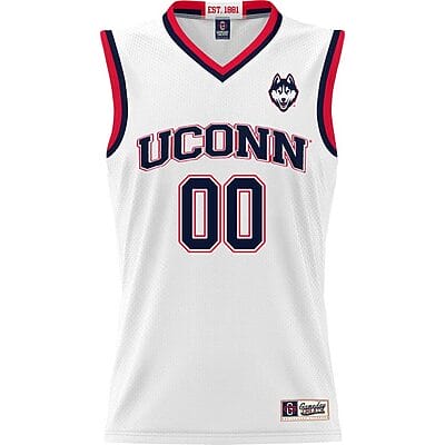 Custom UConn Huskies Jersey Name And Number College Basketball White