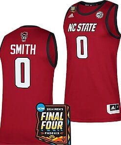 DJ Horne Jersey #0 NC State Wolfpack 2024 NCAA March Madness Final Four Basketball Red
