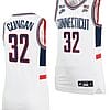 Donovan Clingan Jersey UConn Huskies College Basketball Alumni White #32