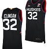 Donovan Clingan Jersey UConn Huskies College Basketball Limited Black #32