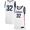 Donovan Clingan Jersey #32 UConn Huskies College Basketball No Name White