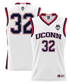 Donovan Clingan Jersey #32 UConn Huskies College Basketball White