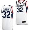 Donovan Clingan Jersey UConn Huskies College Basketball White Replica #32