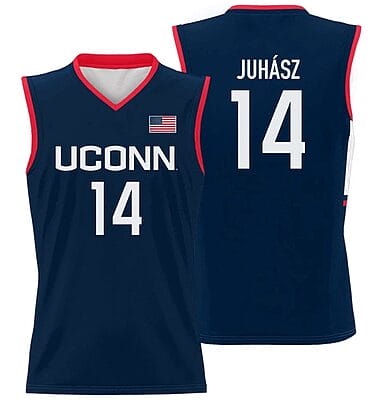 Dorka Juhasz Jersey #14 UConn Huskies College Basketball Navy