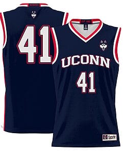 Emmett Hendry Jersey #41 UConn Huskies College Basketball No Name Navy