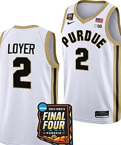 Fletcher Loyer Jersey #2 Purdue Boilermakers 2024 NCAA March Madness Final Four Basketball White