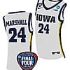 Gabbie Marshall Jersey #24 Iowa Hawkeyes Basketball 2024 NCAA March Madness Final Four White