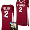 Grant Nelson Jersey #2 Alabama Crimson Tide 2024 NCAA March Madness Final Four Basketball Crimson