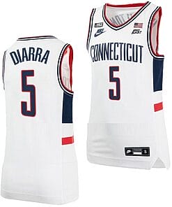 Hassan Diarra Jersey UConn Huskies College Basketball Alumni White #5