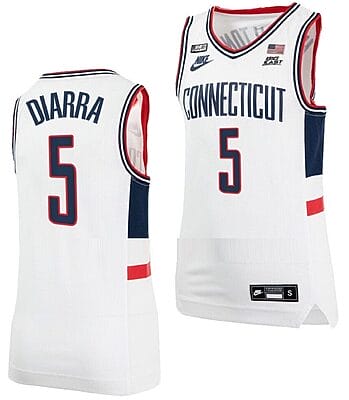 Hassan Diarra Jersey UConn Huskies College Basketball Alumni White #5
