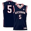 Hassan Diarra Jersey #5 UConn Huskies College Basketball No Name Navy
