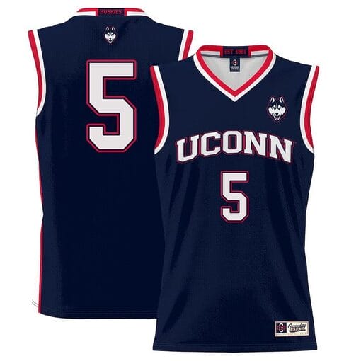 Hassan Diarra Jersey #5 UConn Huskies College Basketball No Name Navy