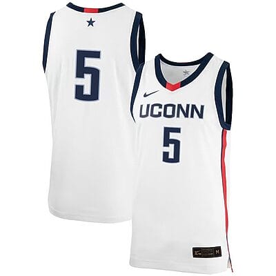 Hassan Diarra Jersey #5 UConn Huskies College Basketball No Name White