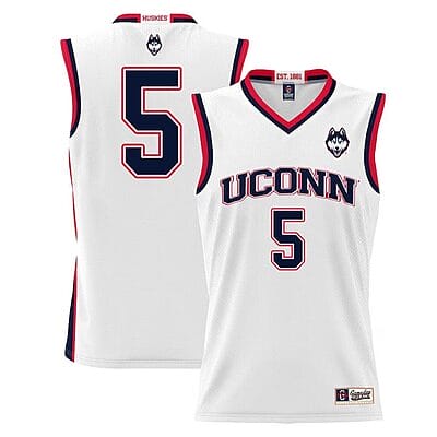 Hassan Diarra Jersey #5 UConn Huskies College Basketball White