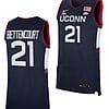 Ines Bettencourt Jersey UConn Huskies College Basketball Navy Replica #21