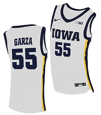 Luka Garza Jersey #55 Iowa Hawkeyes College Basketball Black Swingman