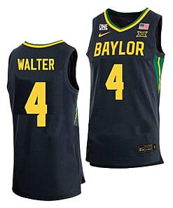 JaKobe Walter Jersey #4 Baylor Bears College Basketball Black