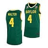 JaKobe Walter Jersey #4 Baylor Bears College Basketball Green
