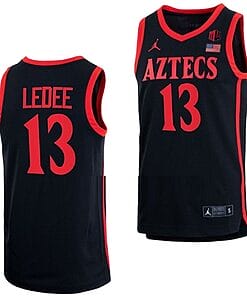 Jaedon LeDee Jersey #13 San Diego State Aztecs College Basketball Black
