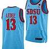 Jaedon LeDee Jersey #13 San Diego State Aztecs College Basketball Blue Alternate