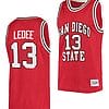 Jaedon LeDee Jersey #13 San Diego State Aztecs College Basketball Red Retro
