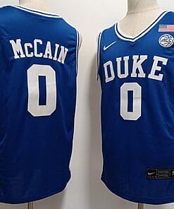 Jared McCain Jersey #0 Duke Blue Devils College Basketball Stitched Blue