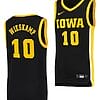 Joe Wieskamp Jersey #10 Iowa Hawkeyes College Basketball Black Swingman
