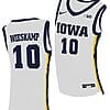 Joe Wieskamp Jersey #10 Iowa Hawkeyes College Basketball White