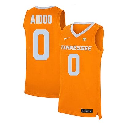 Jonas Aidoo Jersey #0 Tennessee Volunteers College Basketball Orange