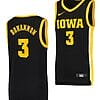 Jordan Bohannon Jersey #3 Iowa Hawkeyes College Basketball Black Swingman