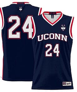 Jordan Hawkins Jersey #24 UConn Huskies College Basketball No Name Navy